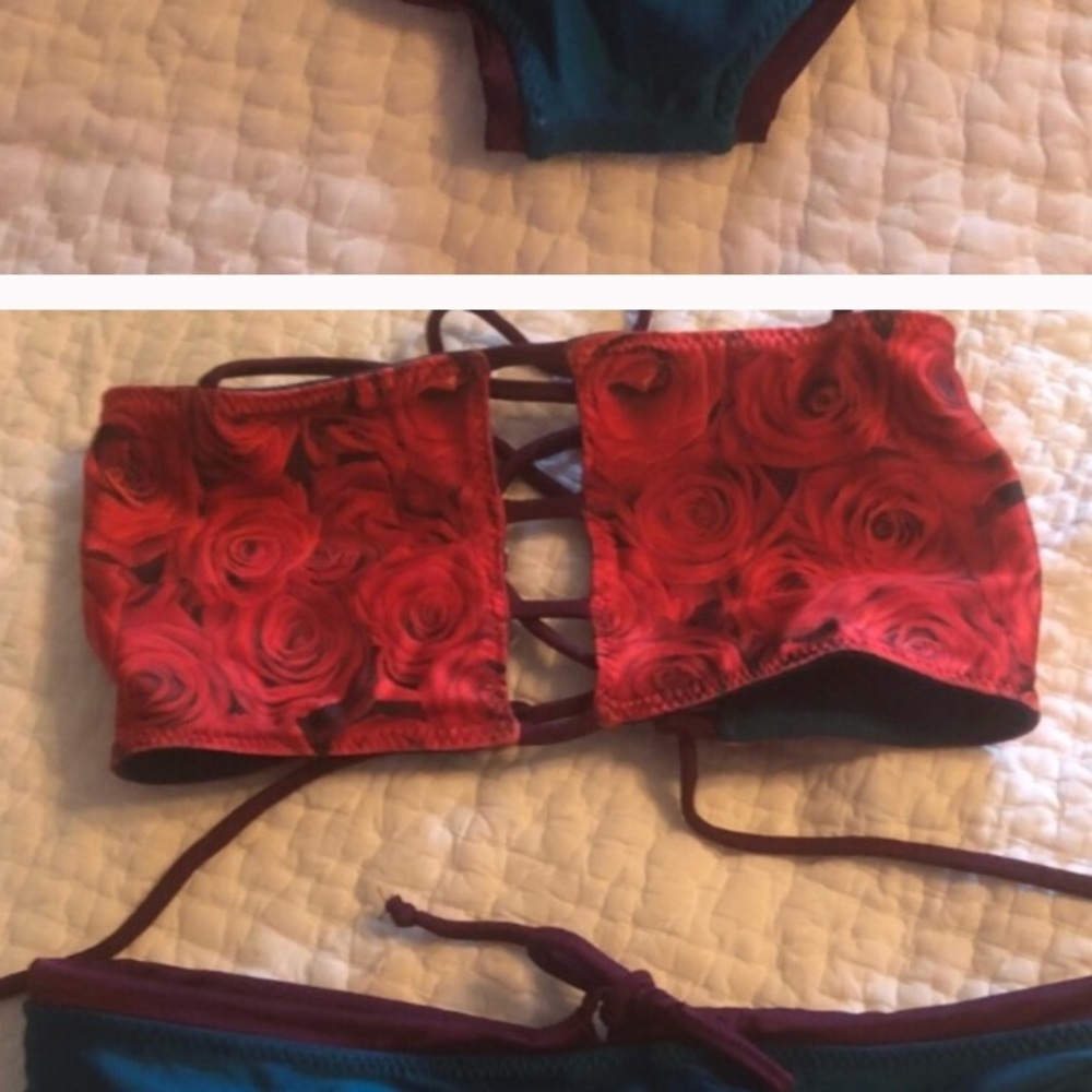 Reversible savage swim bakini top